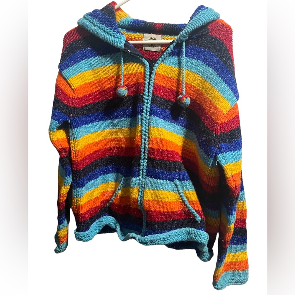 Vibrant Striped Women's Cardigan